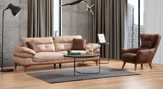 Product img 2, Maldiv Ahşap Ayaklı Yataklı Koltuk Takımı